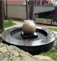 Сфера гранит фонтан 3D шар (518901) ∅ 750 мм. Тюмень 
