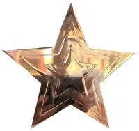 Звезда на памятник ø 150 (518234) монтаж обелиск - стела мм. пустотелая  в Тюмени