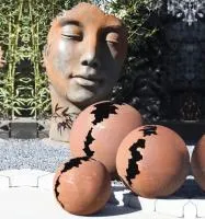 Кортен 3 шара — парк декор (518952) ∅ 950 750 450 мм. Тюмень