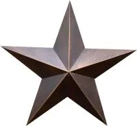 Звезда на памятник листовая бронза патина в Тюмени (518498)