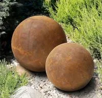Шары сталь кортен 2 штуки декор (518937) ∅ 1,35 - 0,85 м. Тюмень