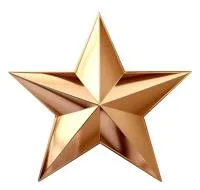 Бронзовая звезда накладка на памятник в Тюмени (518475)