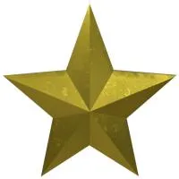 Звезда накладка на памятник литая латунь в Тюмени (518483)
