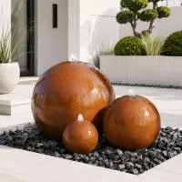 Шары 3 шт. фонтан Corten от (518907) ∅ 0,35 до 1 м. Тюмень 