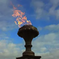 Газовая горелка апс (газ-контроль) (1629) сертификат - автомат вечный огонь ø 154 мм. ветроустойчивая  в Тюмени