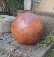Сфера 3D парк КОРТЕН сталь (518912) ∅ 500 мм. Тюмень 
