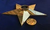 Звезда латунь ø 1100 мм. (514225) монтаж комплект горелка ГВД 379 10 89 00 ПС вечный огонь пустотелая  в Тюмени