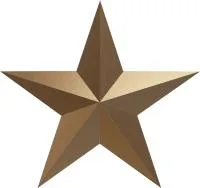 Звезда на памятник ветерану ВОВ из бронзы в Тюмени (518494)